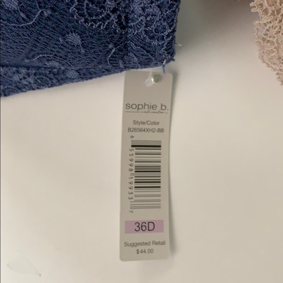 LSophie B Bra Steel Blue Nude Beige 34E(DD) - Picture 4 of 5